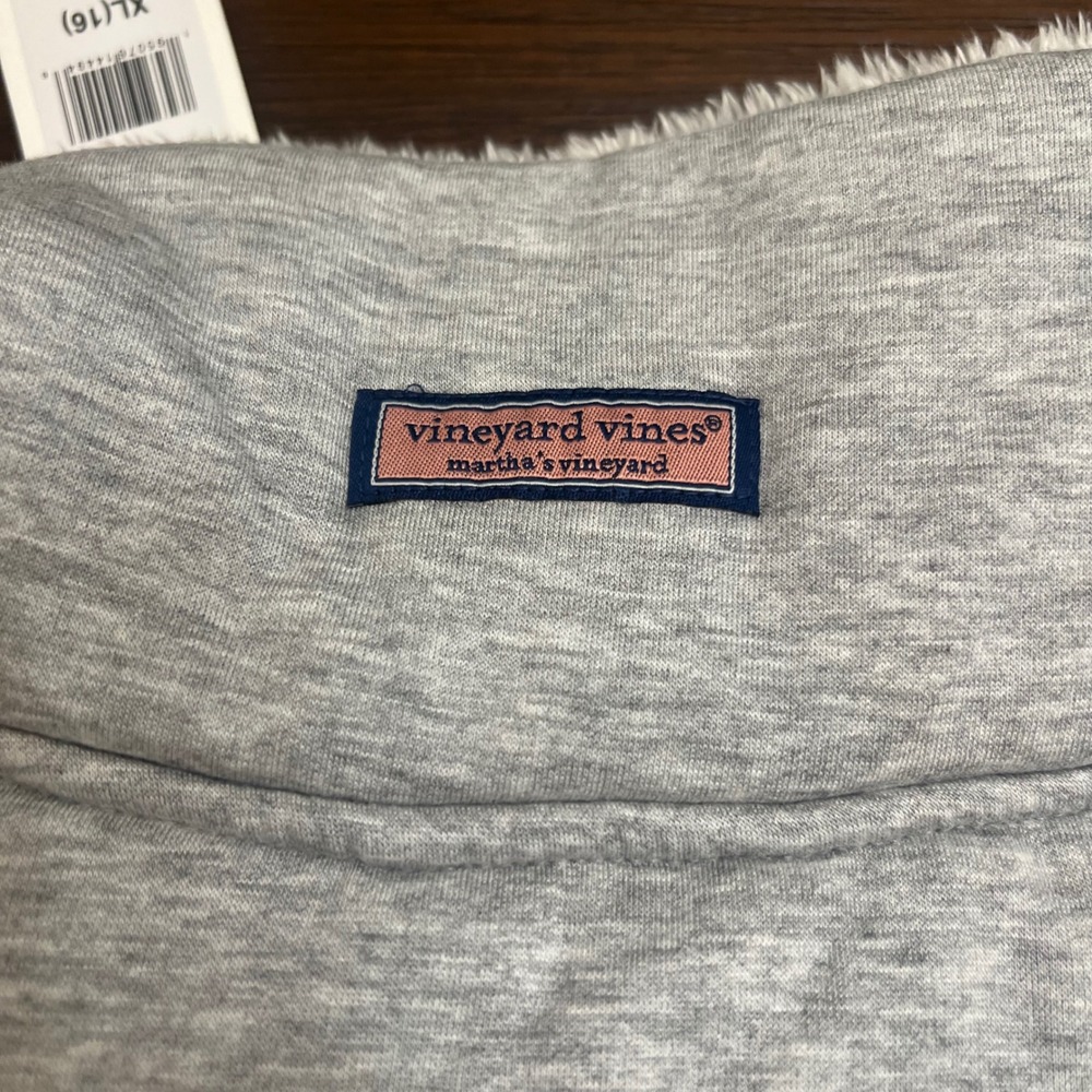 Vineyard Vines Girls Quilted Dreamcloth Vest Light Gray Heather XL 16 NWT - Picture 5 of 8